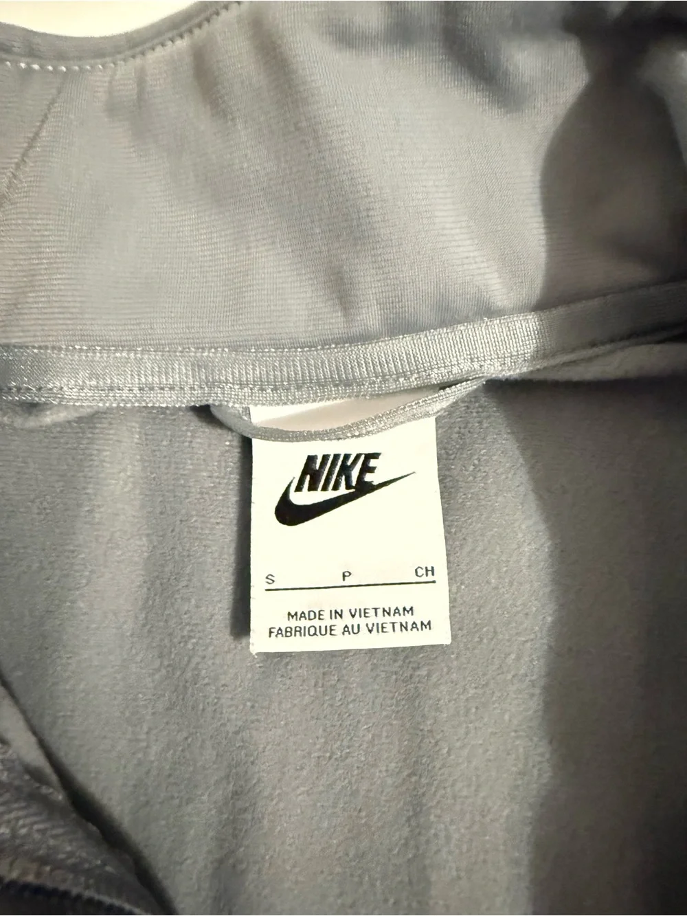 Nike Kids Two-Tone Gray Full-Zip Jacket